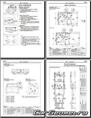 Toyota Truck & Pickup 1989�1995 Body dimensions