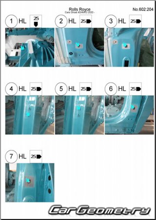 Rolls Royce Ghost (RR21 RR22) 2020-2026 Body dimensions