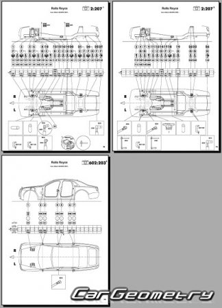 Rolls Royce Ghost (RR21 RR22) 2020-2026 Body dimensions