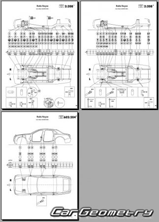 Rolls Royce Ghost (RR21 RR22) 2020-2026 Body dimensions