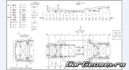 �������� ������� BMW 8 Series (E31) 1990-1999 Body dimensions