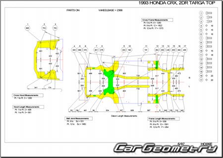 Honda Civic Del Sol (EH6 EG2) 1993-1997 Body Repair Manual