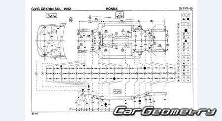 Honda Civic Del Sol (EH6 EG2) 1993-1997 Body Repair Manual