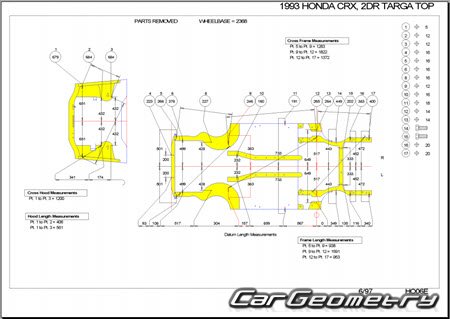 Honda Civic Del Sol (EH6 EG2) 1993-1997 Body Repair Manual