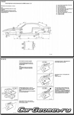 �������� ������� BMW 8 Series (E31) 1990-1999 Body dimensions