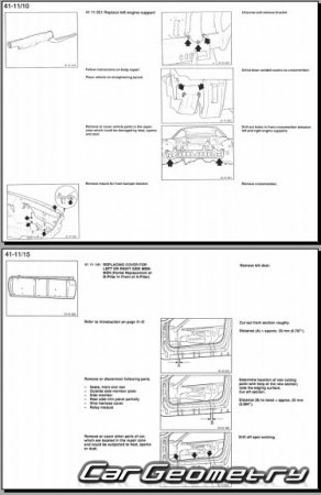 �������� ������� BMW 8 Series (E31) 1990-1999 Body dimensions