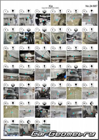Kia K4 (CL4M) 5DR Hatchback � 2025 Body Repair Manual