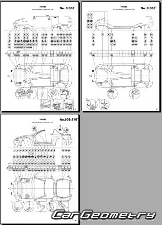 Honda Civic Del Sol (EH6 EG2) 1993-1997 Body Repair Manual