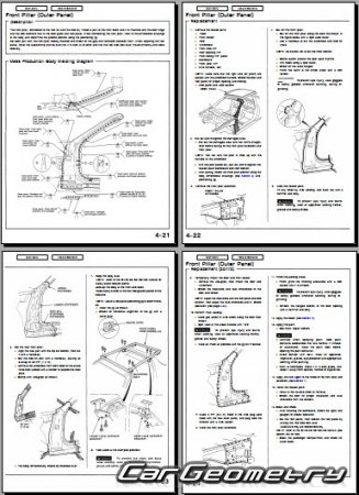 Honda Civic Del Sol (EH6 EG2) 1993-1997 Body Repair Manual