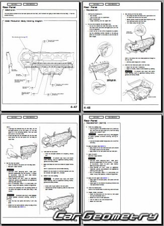 Honda Civic Del Sol (EH6 EG2) 1993-1997 Body Repair Manual
