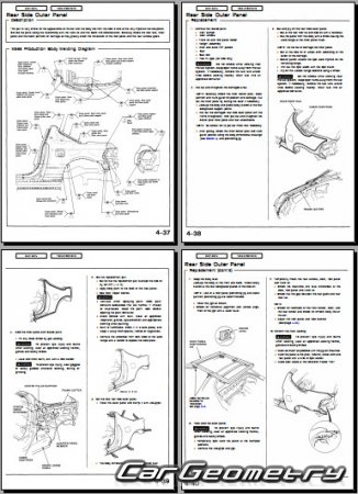 Honda Civic Del Sol (EH6 EG2) 1993-1997 Body Repair Manual