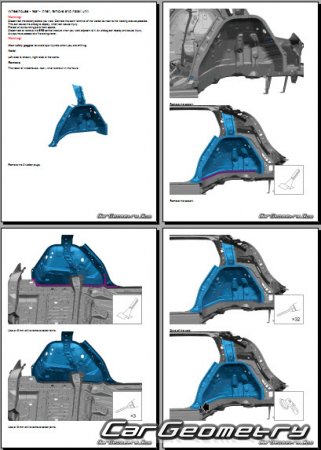 �������� ������� Zeekr X 2023-2028 Body Repair Manual
