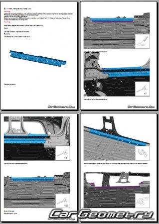 �������� ������� Zeekr X 2023-2028 Body Repair Manual