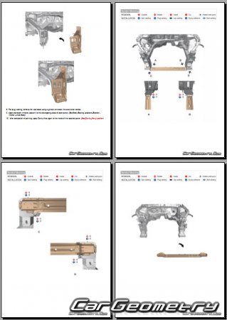 ����������� ������� ������ Kia K8 (GL3) 2021-2026 Body Repair Manual