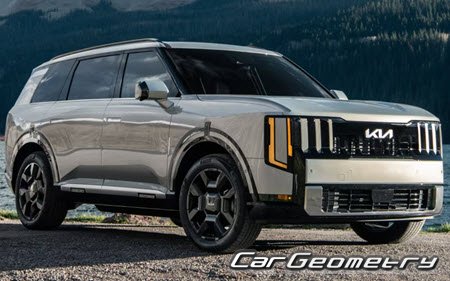 Кузовные размеры Kia Telluride (LQ2A) с 2026, Размеры кузова Киа Теллурайд Кузовные размеры Kia Telluride (LQ2A) с 2026, Размеры кузова Киа Теллурайд