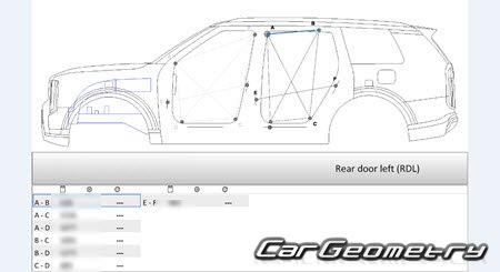 Кузовные размеры Kia Telluride (LQ2A) с 2026 Body Repair Manual Кузовные размеры Kia Telluride (LQ2A) с 2026 Body Repair Manual