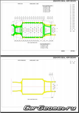 BYD Seal EV (RHD) 2022-2026 Body dimensions