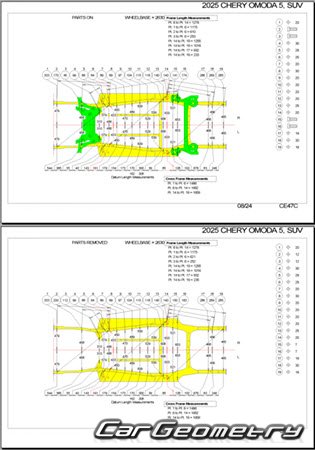 �������� ������� Chery Omoda C5 (T19C) � 2024 Body Repair Manuals