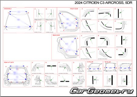 Citroen C3 Aircross 2024-2029 Body dimensions Citroen C3 Aircross 2024-2029 Body dimensions