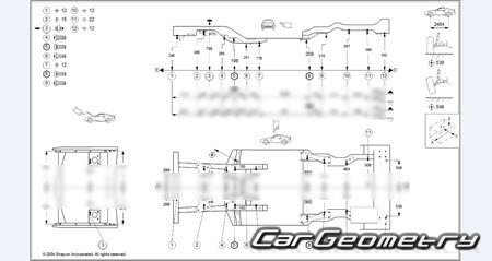 Размеры кузова Subaru XT 1985-1990 Body dimensions Размеры кузова Subaru XT 1985-1990 Body dimensions