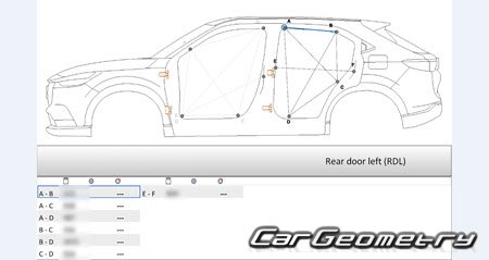 Honda Vezel (RV3 RV4) 2021-2028 (RH Japanese market) Body dimensions