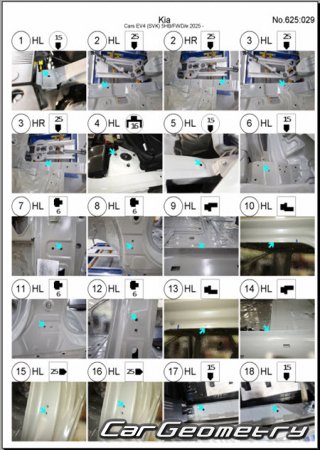 ������� ������ Kia EV4 Hatchback (SZ1e) � 2026 Body Repair Manual