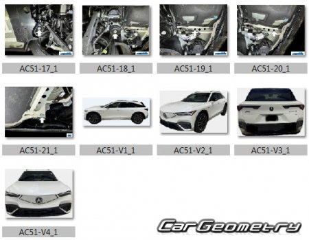 Acura ZDX 2024-2030 Body dimensions