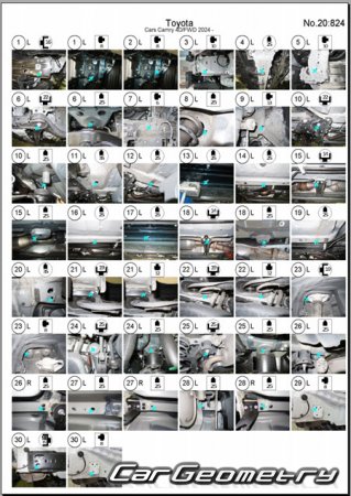 ������� ������ Toyota Camry (XV80) 2024-2031 Collision Repair Manual