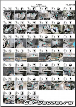 �������� ������� Chery Arrizo 8 2022-2028 Body dimensions