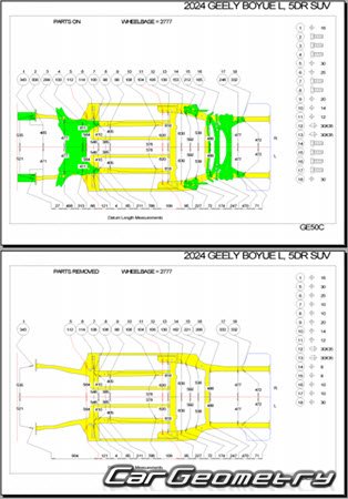 Размеры кузова Geely Atlas (FX11) 2022-2025 Body dimensions Размеры кузова Geely Atlas (FX11) 2022-2025 Body dimensions