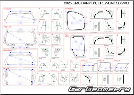 �������� ������� GMC Canyon 2022-2032 Body Repair Manual