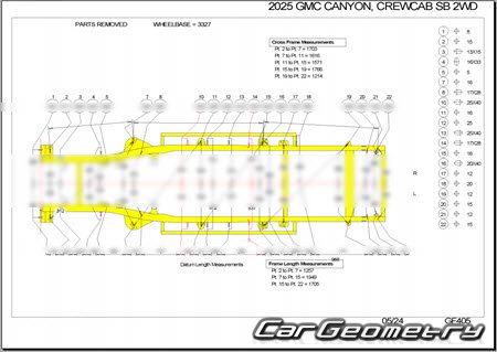 �������� ������� GMC Canyon 2022-2032 Body Repair Manual