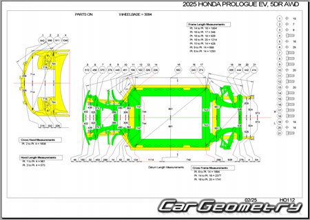 �������� ������� Honda Prologue 2024-2030 Body Repair Manual