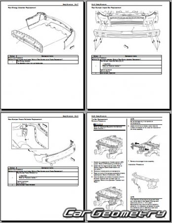 ������� ������ Suzuki XL7 2006-2009 Body Repair Manual