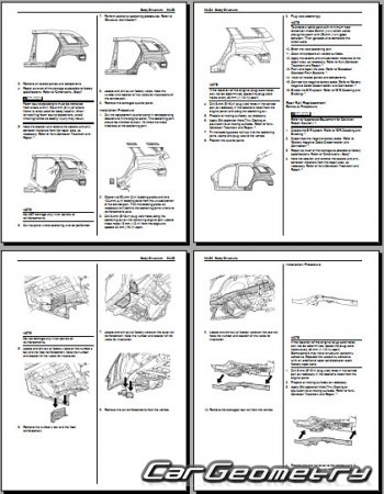 ������� ������ Suzuki XL7 2006-2009 Body Repair Manual