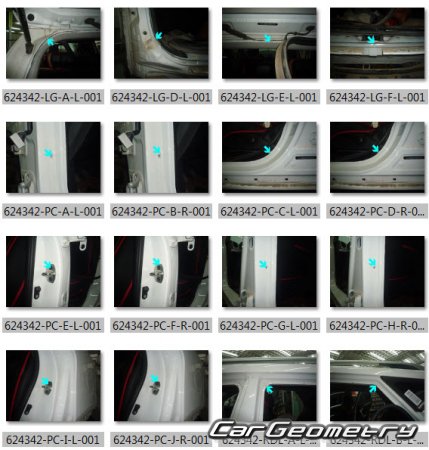 �������� ������� JAC S3 2015-2021 Body dimensions