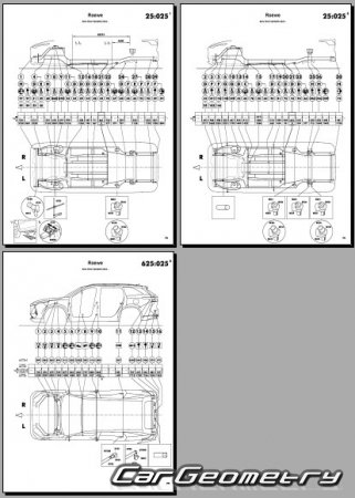 ������� ������ Roewe RX9 (MG S9) 2023-2028 Body dimensions