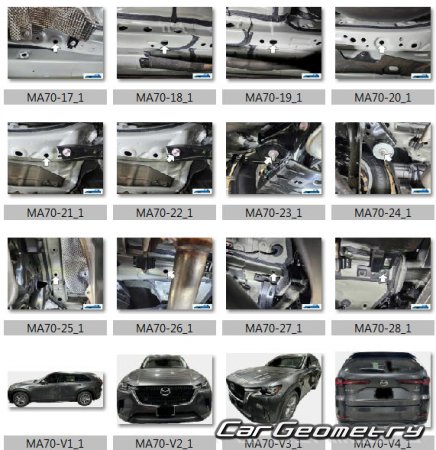 �������� ������� Mazda CX-90 2023-2028 Body Repair Manual