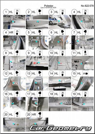 ������� ������ Polestar 5 2026-2031 Body dimensions