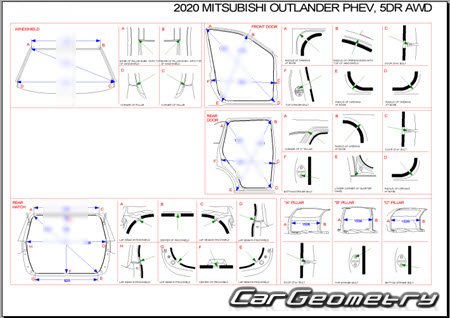 Mitsubishi Outlander PHEV 2018-2021 Body Repair Manual