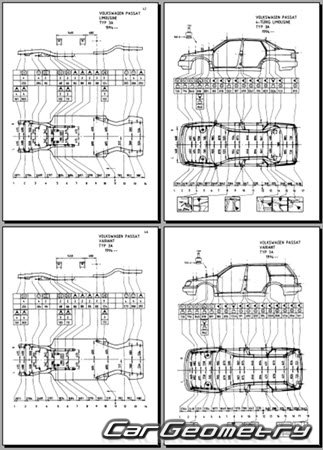 Volkswagen Passat (B4) (Typ 3A) 1994�1997 Body Repair Manual