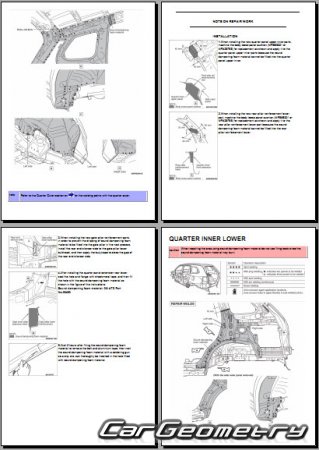 Mitsubishi Outlander PHEV 2018-2021 Body Repair Manual