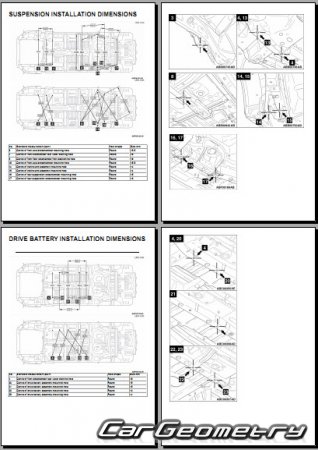Mitsubishi Outlander PHEV 2018-2021 Body Repair Manual