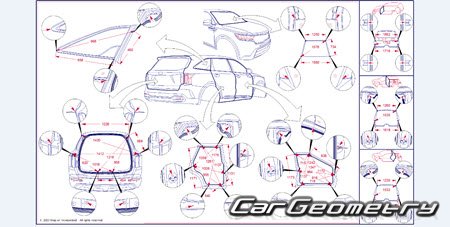Kia Sorento (MQ4) � 2021 (��������� ������ HEV � PHEV) Body dimensions