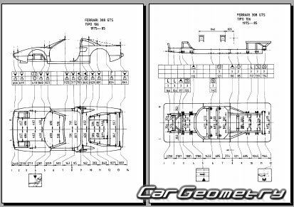 Ferrari 308 GT (F106) 1975-1986 Body dimensions Ferrari 308 GT (F106) 1975-1986 Body dimensions