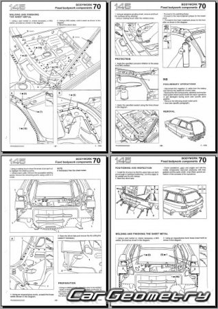 ������� ������ Alfa Romeo 145 1994-2000 Body dimensions