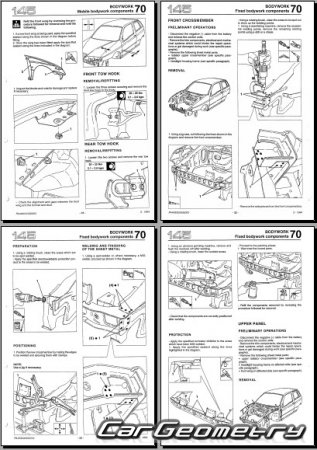 ������� ������ Alfa Romeo 145 1994-2000 Body dimensions