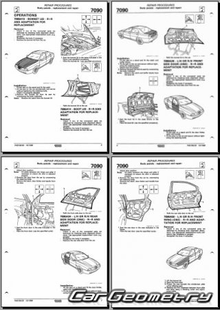 �������� ������� Alfa Romeo 166 (936) 1998�2007 Body dimensions