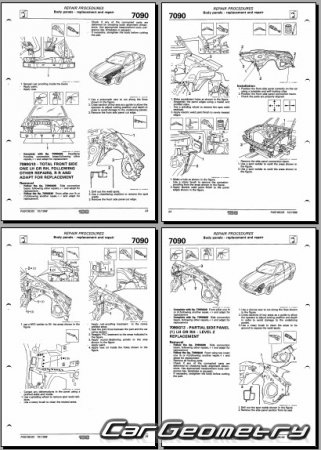 �������� ������� Alfa Romeo 166 (936) 1998�2007 Body dimensions