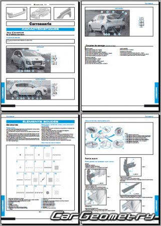 Peugeot 3008 2009�2016 Body dimensions
